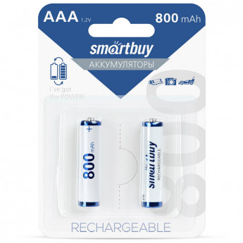 Аккумулятор Smartbuy AAA (HR06) 800mAh 2BL, 2 шт/в уп