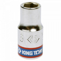 Головка торцевая шестигранная 1/4, 6 мм KING TONY (233506M)
