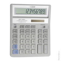 Калькулятор настольный SDC-888XWH 12 разрядов, двойное питание, 158*203*31 мм, белый