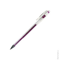 Ручка гелевая фиолетовая металлик, 0,7мм, 12 шт/в уп