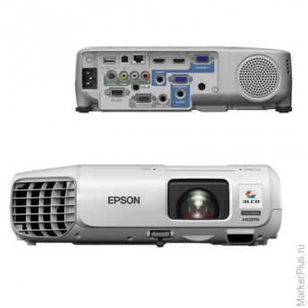 Проектор EPSON EB-965H, LCD, 1024x768, 4:3, 3500 лм, 10000:1, 2,9 кг, V11H682040