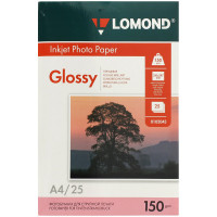Бумага А4 для стр. принтеров Lomond, 150г/м2 (25л) гл.одн.