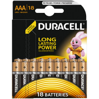 Батарейка Duracell Basic AAA (LR03) 18BL, 18 шт/в уп