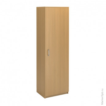 Шкаф для одежды с правосторон. дверью с выдвижной штангой, 600*430*2030, Стиль/Бук