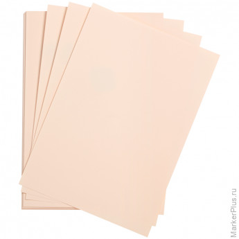 Цветная бумага 500*650мм., Clairefontaine "Etival color", 24л., 160г/м2, бледно-розовый, легкое зерно, хлопок