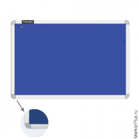 Доска c текстильным покрытием BRAUBERG для объявлений, 60х90 см, синяя, 231700