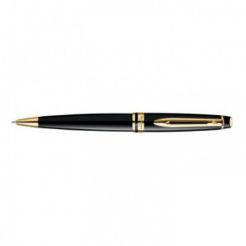 Ручка шариковая WATERMAN EXPERT черн.лак с позол., средн, чернила син