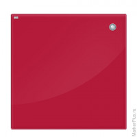 Доска стеклянная магнитно-маркерная 60x80 см, красная, OFFICE, "2х3", TSZ86 R