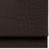 Планинг настольный датированный 2018, BRAUBERG "Comodo", "кожа крокодила", кремовый блок, темно-коричневый, 305х140 мм, 128253