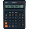 Калькулятор настольн.ПОЛНОРАЗМ. Deli EM888F,12р,дв. пит,202x158мм,темно-син