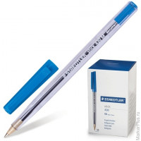 Ручка шариковая STAEDTLER "Stick Document", корпус прозрачный, толщина письма 0,5 мм, синяя, 430 M 03