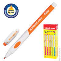 Ручка шариковая масляная ERICH KRAUSE "Ultra Glide ErgoLine Kids", цвет корпуса ассорти, 0,35мм, 41539, синяя