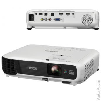 Проектор EPSON EB-S04, LCD, 800х600, 4:3, 3000 лм, 15000:1, 2,4 кг, V11H716040