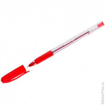 Ручка шариковая Berlingo 'Triangle 110' красная, 0,7мм, грип, 30 шт/в уп