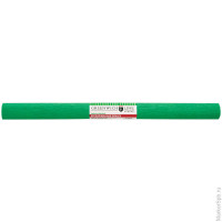 Бумага крепированная 50*250 см, 32 г/м2, зелёная, в рулоне