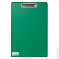 Доска-планшет BRAUBERG "Comfort", с верхним прижимом, А4, 23х35 см, картон/ПВХ, зеленая, 222663
