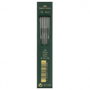 Грифели для цанговых карандашей Faber-Castell 'TK 9071', 10шт., 2,0мм, HB, комплект 10 шт