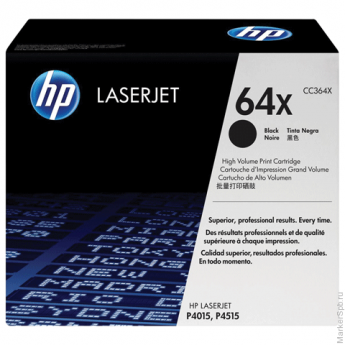 Картридж лазерный HP (CC364X) LaserJet P4015/P4515, №64Х, оригинальный, ресурс 24000 стр.