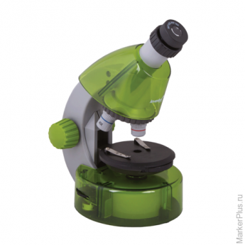 Микроскоп детский LEVENHUK LabZZ M101 Lime, 40-640 крат, монокулярный, 3 объектива, 69034