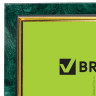Рамка BRAUBERG "HIT", 21х30 см, пластик, зелёный мрамор с позолотой (для дипломов, сертификатов, грамот, фото), 390706