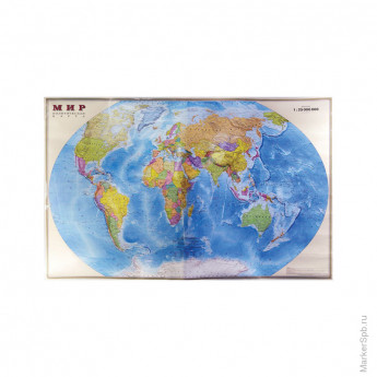 Карта "Мир" политическая DMB, 1:25млн., 1220*790мм, матовая ламинация