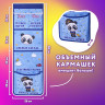 Кармашки-органайзер в шкафчик для детского сада ЮНЛАНДИЯ, увеличенный размер, 26х80 см, 'Cool panda', 271073