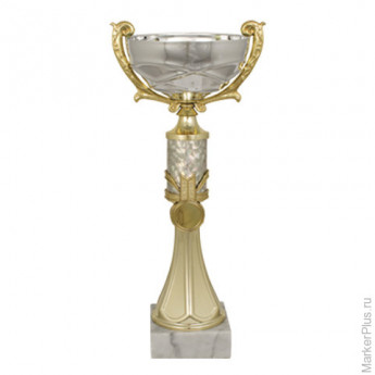 Кубок металлический "Тадеус" (140х120х320 мм), основание мрамор, "золото", 8321-320-000