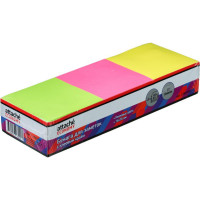 Стикеры Attache Economy с клеев.краем 76x76 мм, 100л в блоке, неон 12 бл