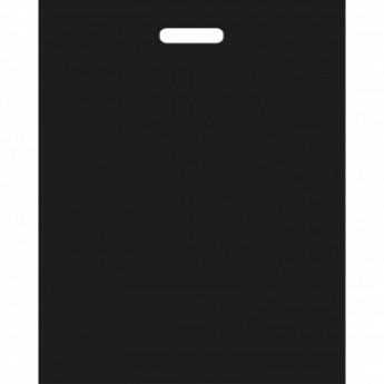 Пакет с вырубной ручкой черный ПВД 440x570мм,80 мкм 250 шт/уп, комплект 250 шт