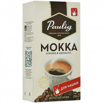 Кофе молотый Paulig "Mokka in Cup", для чашки, вакуумный пакет, 250г