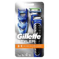 Стайлер-триммер для бритья Gillette "Fusion Proglide Power+3 насадки для бороды, усов