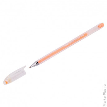 Ручка гелевая Crown "Hi-Jell Pastel" оранжевая пастель, 0,8мм, 12 шт/в уп