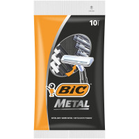 Бритва одноразовая BIC Metal 1 лезв.,П10 шт/уп 836630, комплект 10 шт