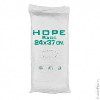 Пакет фасовочный ПНД 24х37 см, 12 мкм, 1000 шт/уп, прозрачный, комплект 1000 шт Пакет фасовочный ПНД 24х37 см, 12 мкм, 1000 шт/уп, прозрачный, комплект 1000 шт