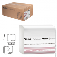 Бумага туалетная VEIRO (Система T3), КОМПЛЕКТ 30 шт., Premium, листовая, 250 листов, 21х10,8 см, 2-слойная, TV302