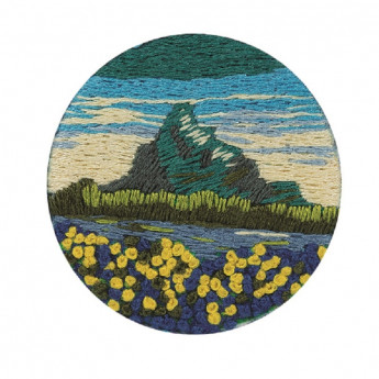 Набор для вышивания PANNA Брошь. Горные цветы, JK-2144