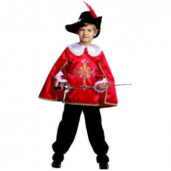 Карнавальный костюм "Мушкетер красный" р.32, текстиль