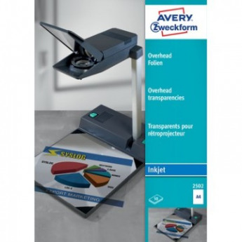Пленка для проекторов Avery Zweckform Z2502 д/струй.прин.,50шт./уп., комплект 50 шт