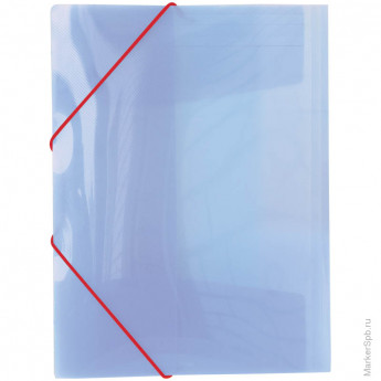 Папка на резинке "Line" А4, 400мкм, полупрозрачная фиолетовая