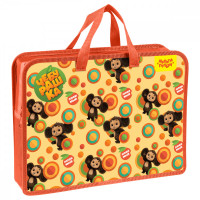 Папка с ручками А4 Мульти-Пульти "Чебурашка", пластик, на молнии, 75мм Папка с ручками А4 Мульти-Пульти "Чебурашка", пластик, на молнии, 75мм