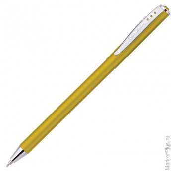 Ручка шариковая PIERRE CARDIN ACTUEL (Пьер Карден), корпус бежевый, алюминий, хром, PC0703BP, синяя
