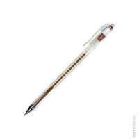 Ручка гелевая оранжевая металлик, 0,7мм, 12 шт/в уп