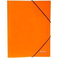 Папка на резинке Berlingo "Neon" А4, 500мкм, неоновая оранжевая