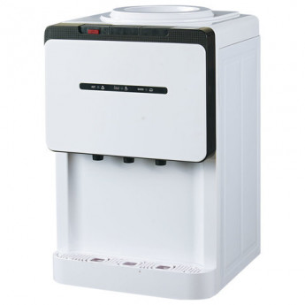 Кулер для воды SONNEN TSE-02, настольный, нагрев/электр.охлаждение, 3 крана, белый/черный, 453976