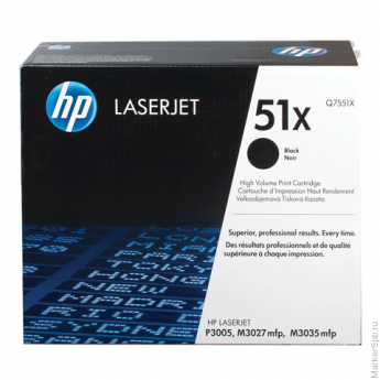 Картридж лазерный HP (Q7551X) LaserJet М3035/3027/P3005 и другие, №51X, оригинальный, 13000 стр.