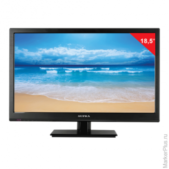 Телевизор LED 18,5" SUPRA STV-LC19500WL, 1366х768, HD Redy 16:9, 50 Гц, HDMI, USB, черный 2,2кг