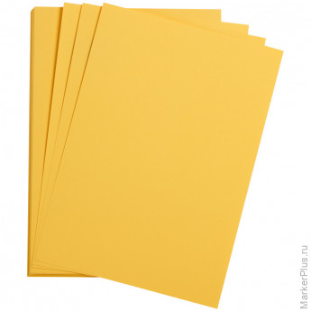 Цветная бумага 500*650мм., Clairefontaine "Etival color", 24л., 160г/м2, лютик, легкое зерно, хлопок