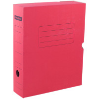 Короб архивный с клапаном OfficeSpace, микрогофрокартон, 75мм, красный