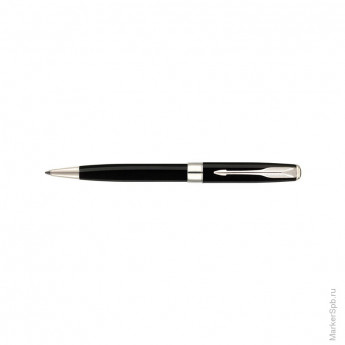 Ручка шариковая "Sonnet Black Lacquer CT" черная, 1,0мм, поворотный механизм, подар. уп.