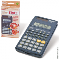 Калькулятор STAFF инженерный STF-310, 10+2 разряда, двойное питание, 142х78 мм